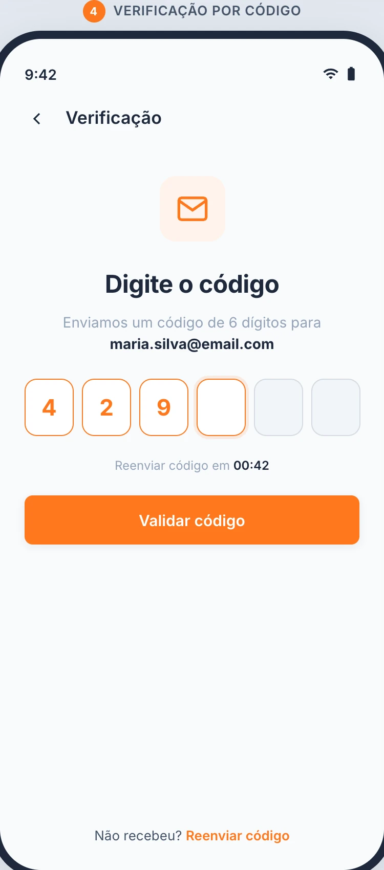 Verificação por código