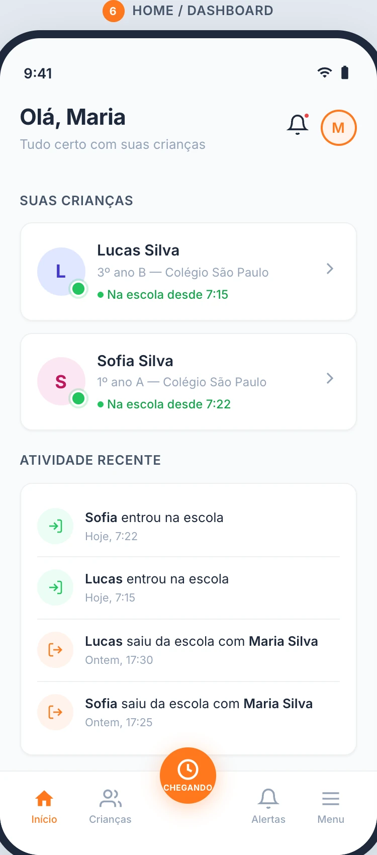 Início / Dashboard